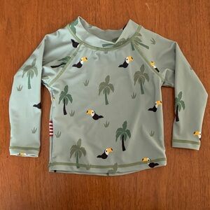 😊FREE😊 SOOKlbaby Tropical Toucan Kids Rash Guard size 9-12m